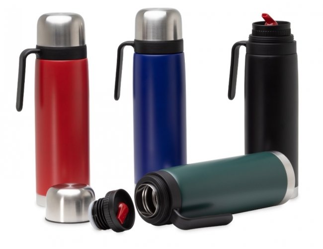 GARRAFA TÉRMICA EM AÇO INOX (1L)