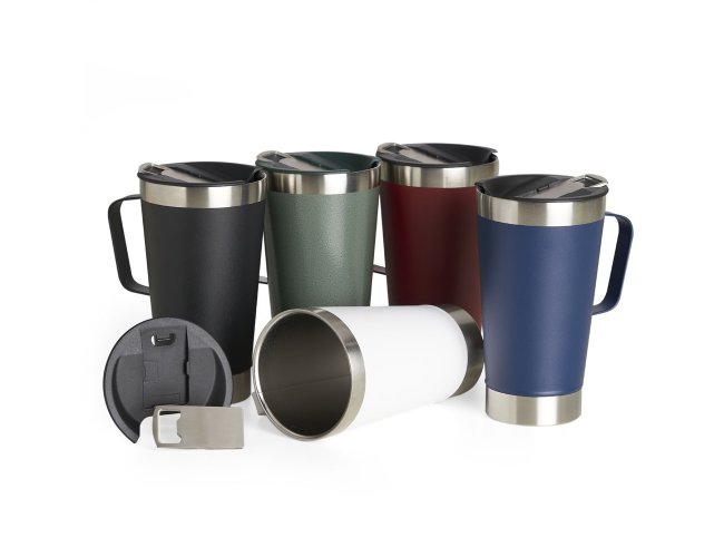 GARRAFA TÉRMICA EM INOX (500ml)