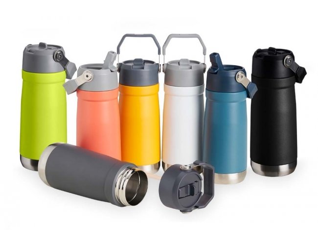 GARRAFA TÉRMICA EM AÇO INOX (500ml)