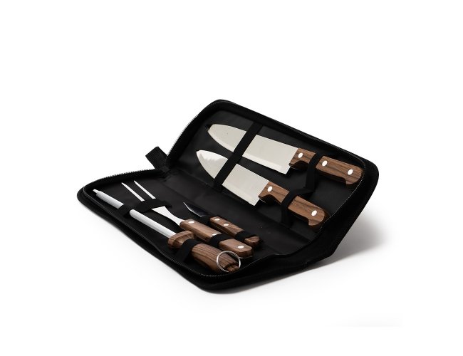KIT CHURRASCO COM ESTOJO (5 PEÇAS)