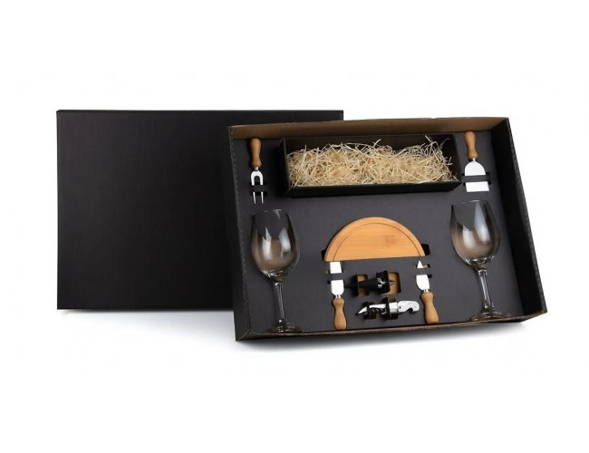 KIT QUEIJO E VINHO (9 PEÇAS)