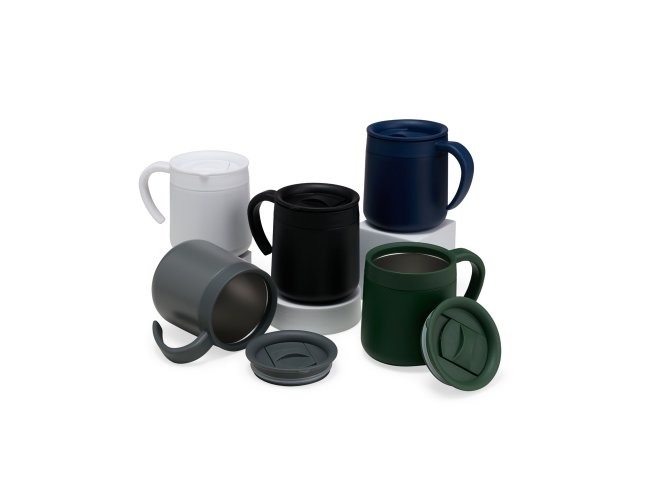 CANECA TÉRMICA EM AÇO INOX (350ml)