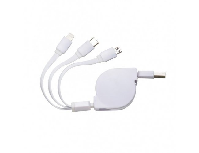 CABO RETRÁTIL 3 EM 1