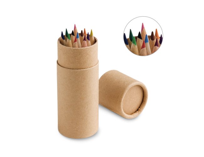 CAIXA CILÍNDRICA (12 LÁPIS DE COR)