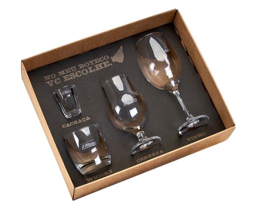 JOGO DE COPOS (4 PEÇAS)