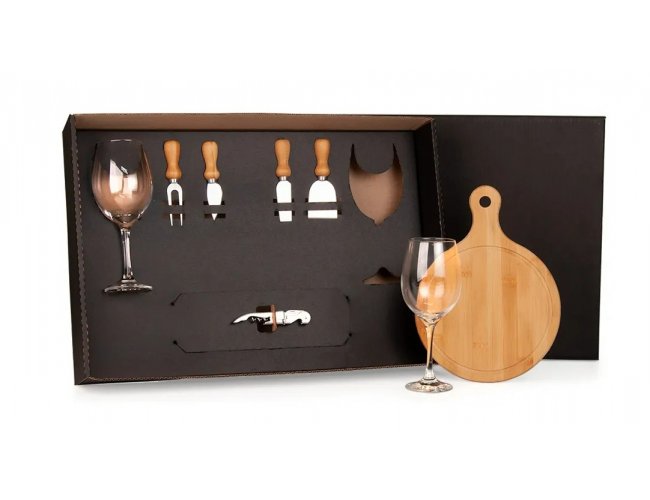 KIT QUEIJO E VINHO (8 PEÇAS)