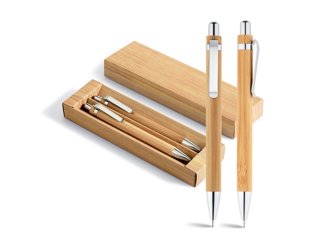 CANETA ESFEROGRÁFICA EM BAMBU