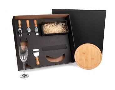 KIT QUEIJO E CHAMPAGNE (6 PEÇAS)