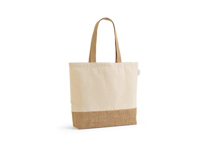 SACOLA EM ALGODÃO COM BASE EM JUTA