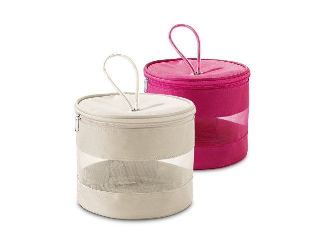 NÉCESSAIRE DE MICROFIBRA E TELA