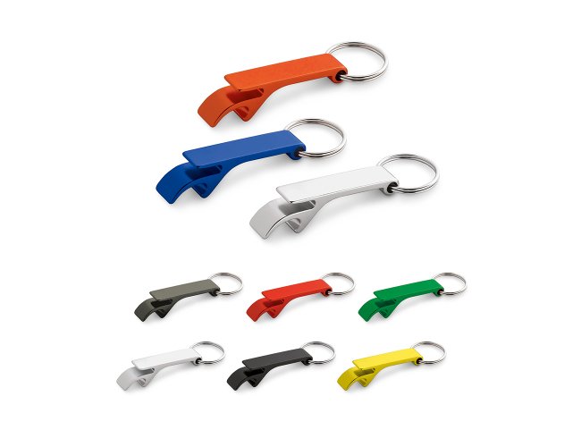 CHAVEIRO EM ALUMÍNIO COM ABRIDOR DE GARRAFAS