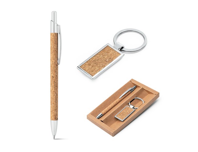 CANETA ESFEROGRÁFICA + CHAVEIRO