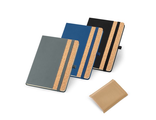CADERNO CAPA DURA EM CORTIÇA E PU