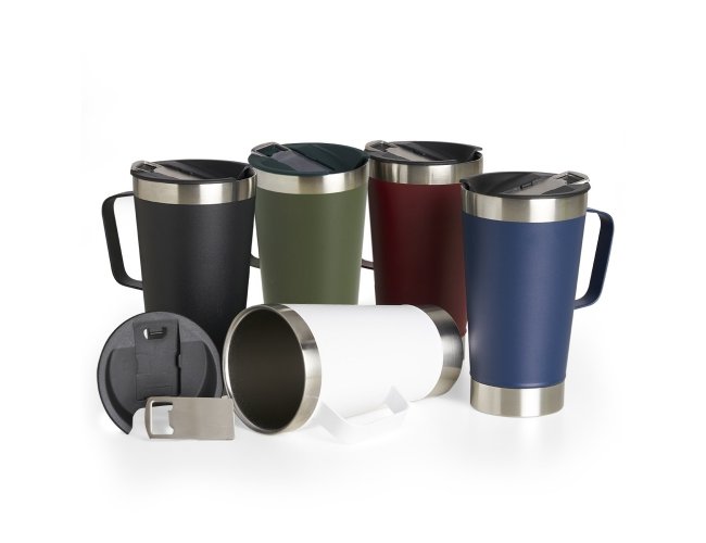 CANECA TÉRMICA EM AÇO INOX