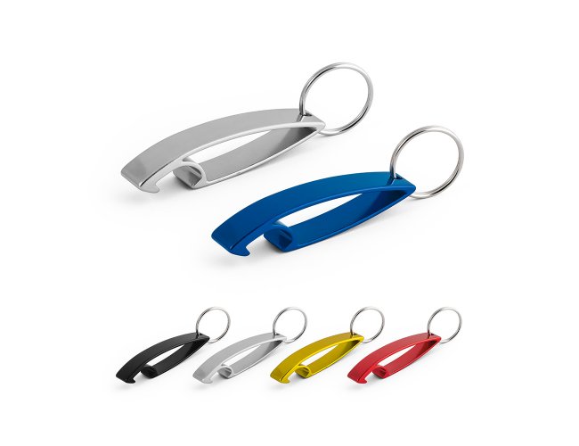 CHAVEIRO EM ALUMÍNIO COM ABRIDOR DE GARRAFAS