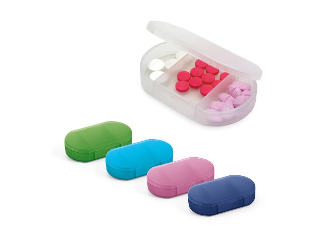 PORTA COMPRIMIDOS COM 3 DIVISÓRIAS