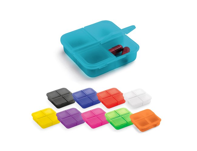 PORTA COMPRIMIDOS COM 4 DIVISÓRIAS