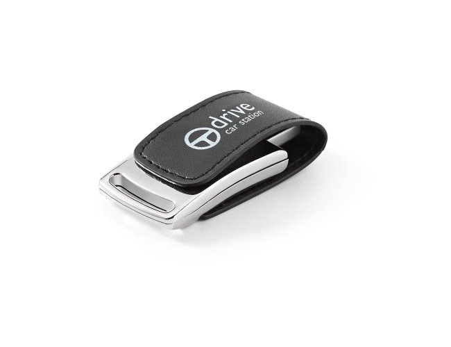 PEN DRIVE EM COURO SINTÉTICO (8GB)