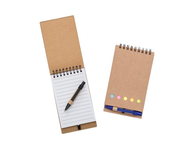 BLOCO DE ANOTAÇÕES COM AUTOADESIVOS E MINI CANETA