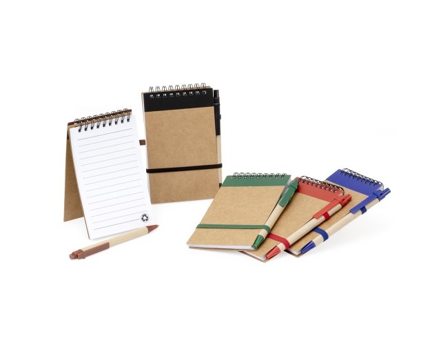 BLOCO DE ANOTAÇÕES ECOLÓGICO COM CANETA