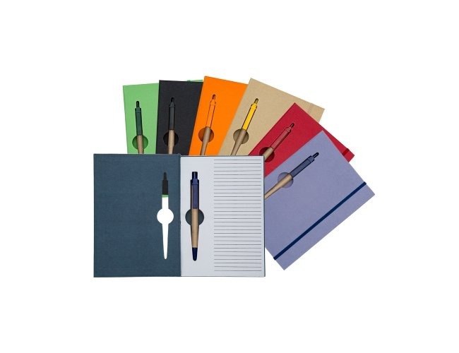 CADERNETA ECOLÓGICA COM CANETA