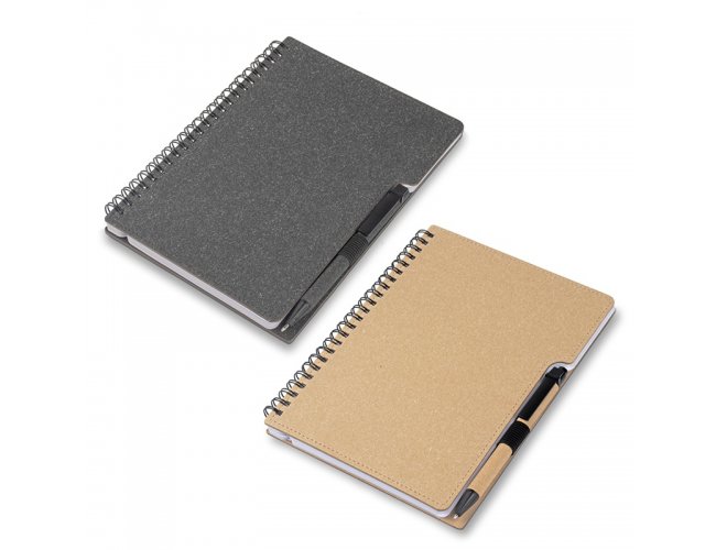 CADERNO ECOLÓGICO COM CANETA PERSONALIZADO