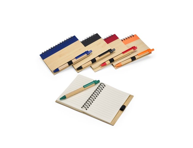 CADERNO ECOLÓGICO COM CANETA PERSONALIZADO