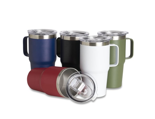 CANECA TÉRMICA EM AÇO INOX (700ml)