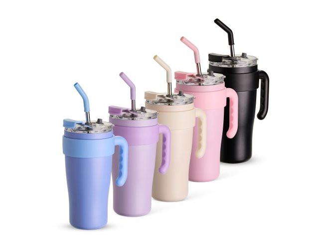 CANECA TÉRMICA EM AÇO INOX (800ml)