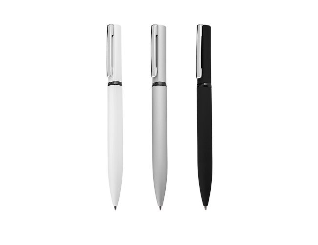 CANETA ESFEROGRÁFICA EM METAL + ESTOJO DE PAPELÃO