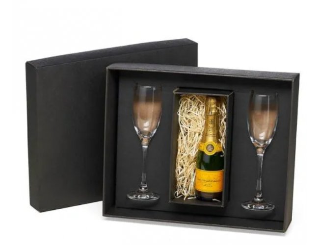 TAÇAS DE VIDRO PARA CHAMPAGNE (2 PEÇAS)