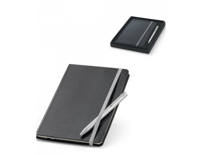 KIT CADERNO + CANETA METÁLICA
