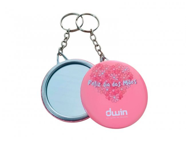 CHAVEIRO BOTTON COM ESPELHO