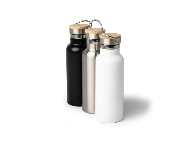GARRAFA TÉRMICA EM AÇO INOX (500ml)