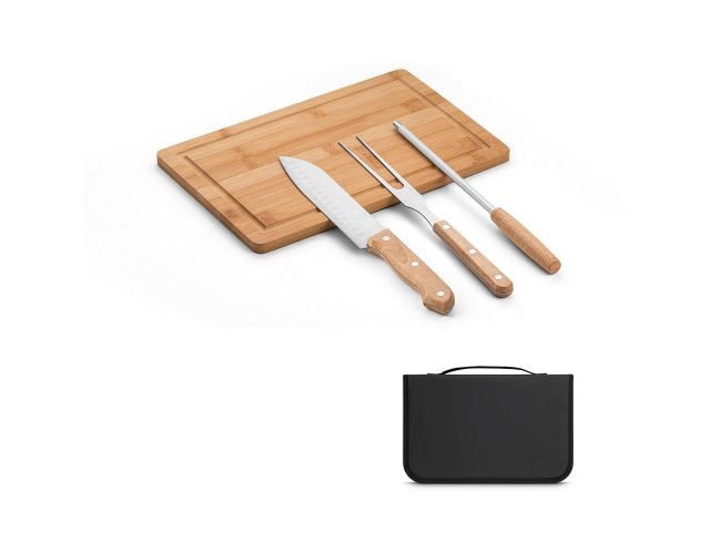 KIT CHURRASCO COM ESTOJO (4 PEÇAS)