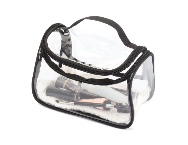 NÉCESSAIRE PVC COM ZÍPER