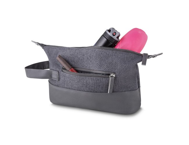 NÉCESSAIRE EM COURO SINTÉTICO