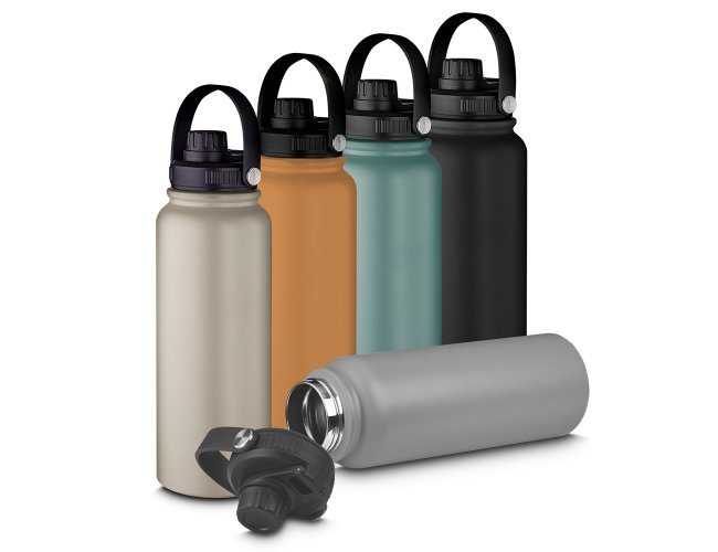 GARRAFA TÉRMICA EM AÇO INOX (1,150L)