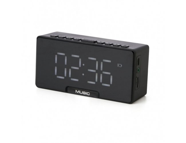 CAIXA DE SOM MULTIMÍDIA COM RELÓGIO
